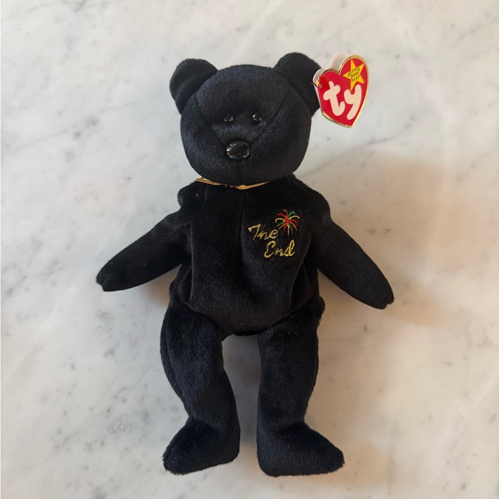 Perfect Condition Vintage Ty Beanie Baby The End 1999 Y2k Millennium Teddy Bear
